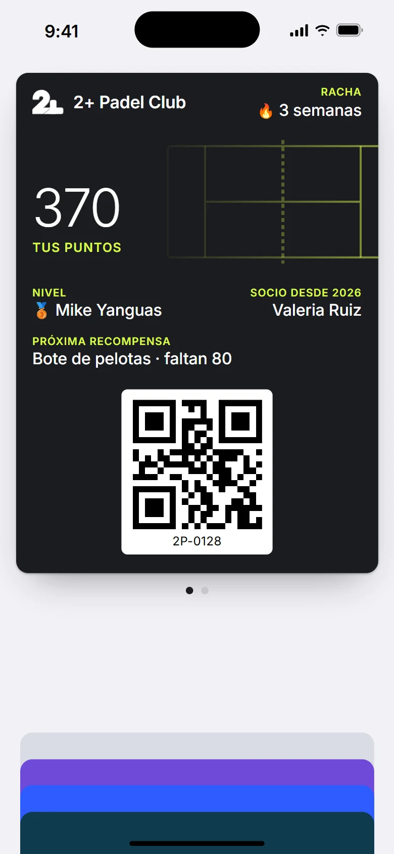 Tarjeta de socio en Apple Wallet